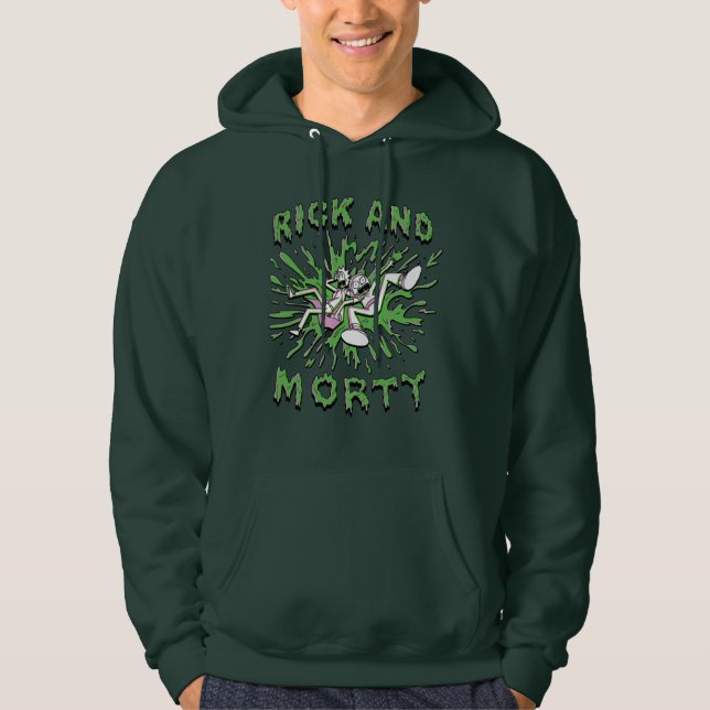 Veste À Capuche RICK ET MORTY™ | Tomber Dans La Tva Acide (Devant)