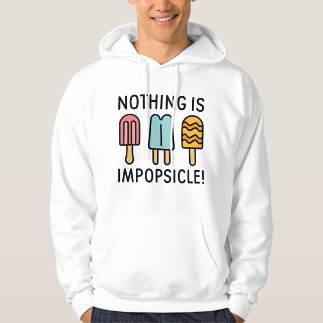 Veste À Capuche Rien N'Est Impopsicle (Devant)