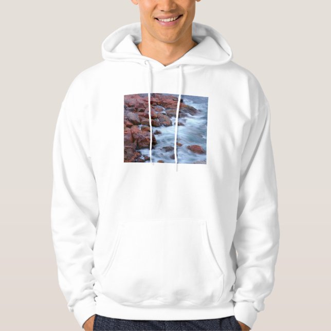 Veste À Capuche Rivage rocheux avec de l'eau, Canada (Devant)