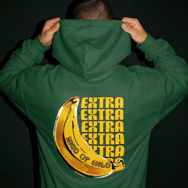 Veste À Capuche Rivalité Animée Extra Banane Drôle Un Peu Sauvage (Créateur téléchargé)