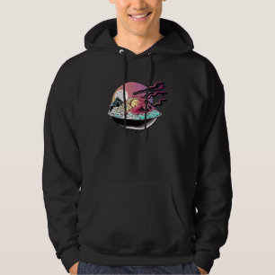 Veste À Capuche Riz Frit Synthwave Années 80 Retrowave Esthétique