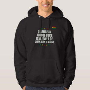 Veste À Capuche Riz Jollof ghanéen Drapeau du Ghana Cuisine ghanée