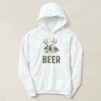 Veste À Capuche Roaring Bear With Antlers Beer Hunting Vintage