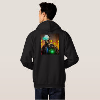 Robot 2 sweatshirt à capuchon noir dos