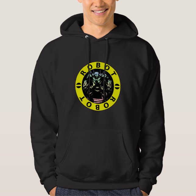 Veste À Capuche Robot de coucher de soleil (Devant)