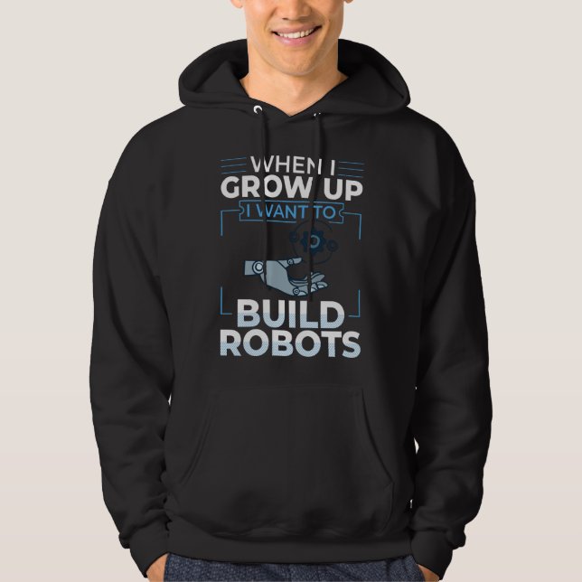 Veste À Capuche Robotics Engineer Software Building Robots  1 (Devant)