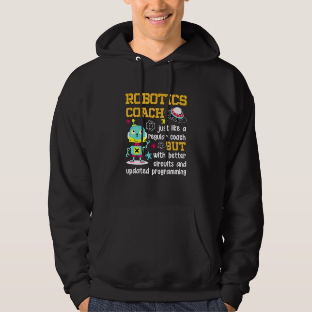 Veste À Capuche Robotique Coach Meilleurs Circuits Programmation m (Devant)