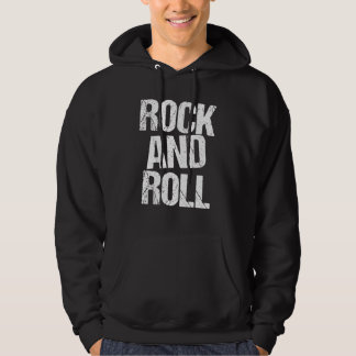 Veste À Capuche Rock and Roll Bold Typography T-Shirt