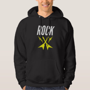 Veste À Capuche Rock Guitare Éclair Boulons À Rocher Sur