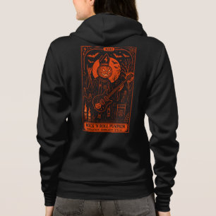 Veste À Capuche Rock 'N Roll Citrouille Carte Tarot Capuche Unisex