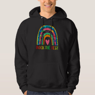 Veste À Capuche Rock The Test Test Day Enseignant Rainbow Print Ap