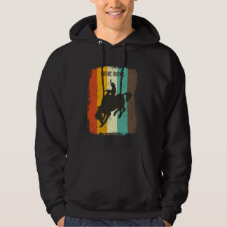 Veste À Capuche Rodeo Bronc équitation Rétro les années 70 Vintage