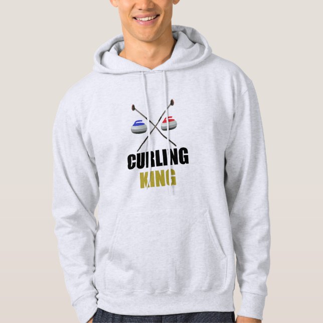 Veste À Capuche Roi de curling (Devant)