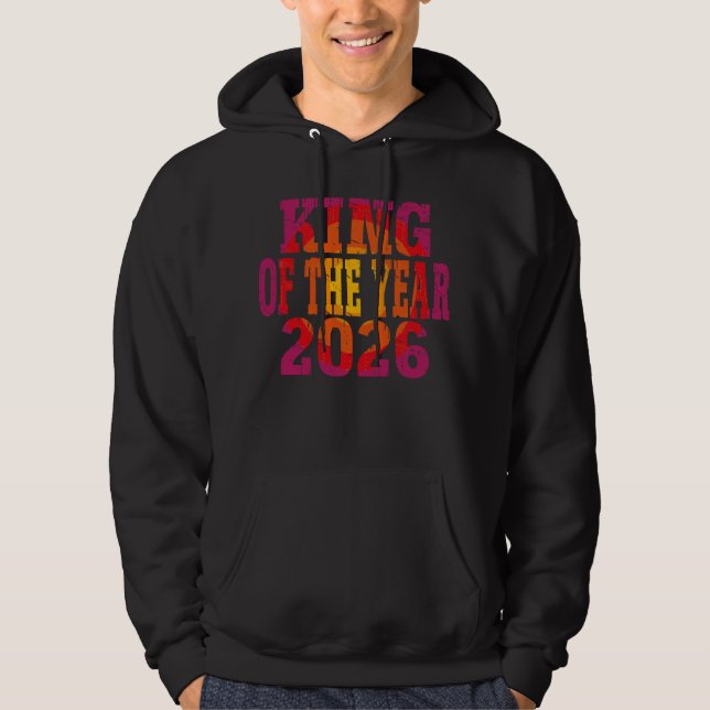 VESTE À CAPUCHE ROI DE L'ANNÉE 2026 (Devant)