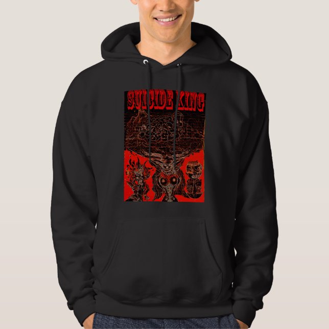 VESTE À CAPUCHE ROI HOODY DE SUICIDE (Devant)