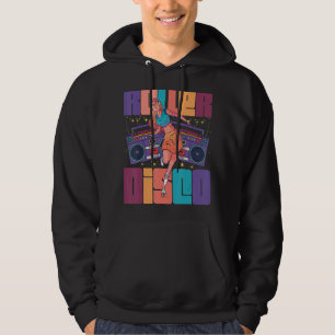Veste À Capuche Roller Girl Skate Radio Patinage Disco Retro