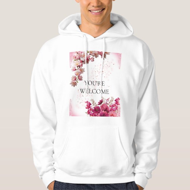 Veste À Capuche Romantic Blush Watercolor Bridal Party Shirt | (Devant)