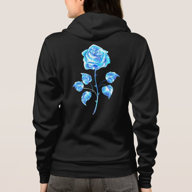Veste À Capuche Rose Bleue Brûlante (Dos)