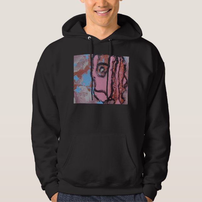 VESTE À CAPUCHE ROSE EFFROI (Devant)
