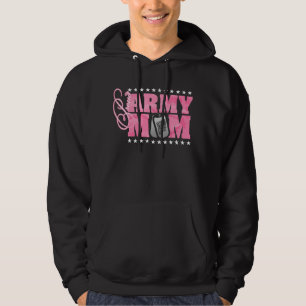 Veste À Capuche Rose fier Camo de maman d'armée