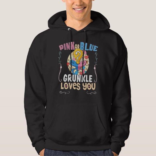 Veste À Capuche Rose ou bleu Grunkle vous aime meilleur oncle Ev (Devant)