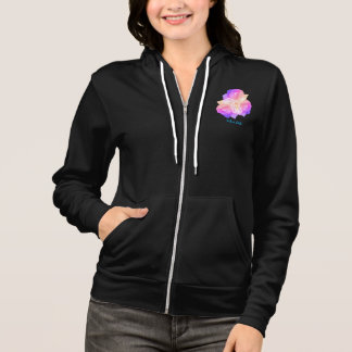 Veste À Capuche Roses Blanches Avec Bouquet Raindrops Personnalisé
