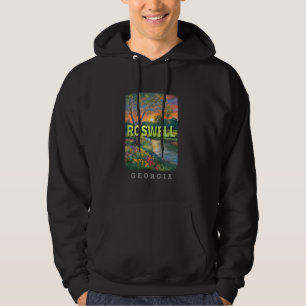Veste À Capuche Roswell Géorgie GA Paysage urbain pacifique SD664