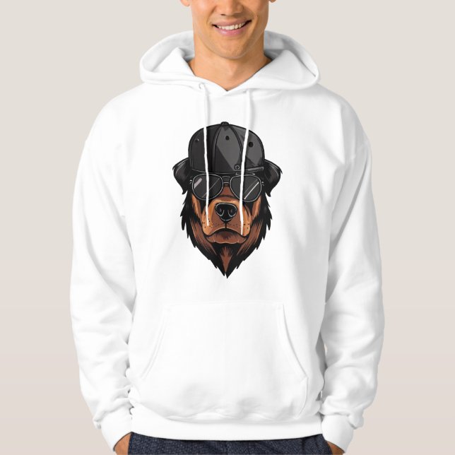 Veste À Capuche Rottweiler Gangster (Devant)