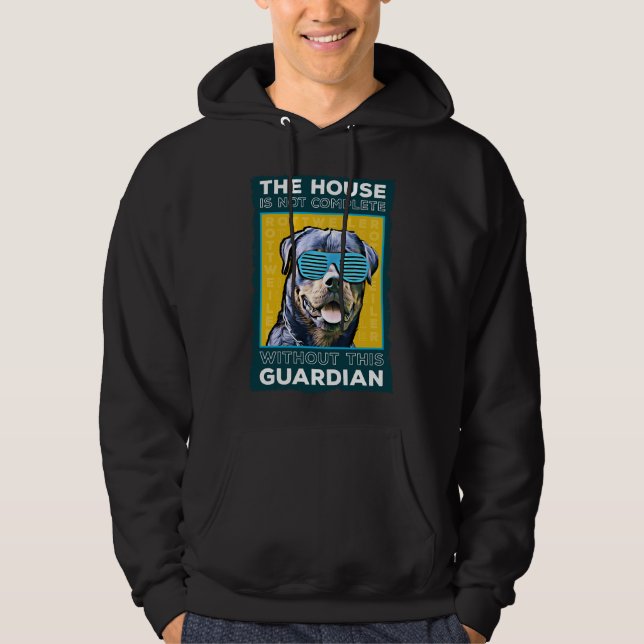 Veste À Capuche Rottweiler Le Gardien De La Maison (Devant)