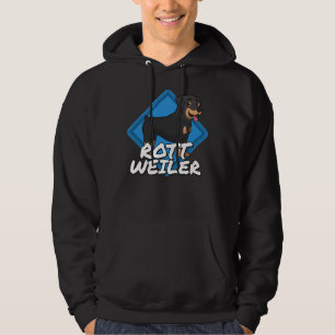 Veste À Capuche Rottweiler Le Gros Chien Noir Et Amical