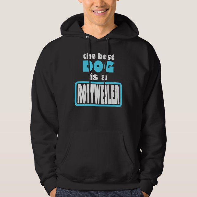 Veste À Capuche Rottweiler Meilleur chien (Devant)