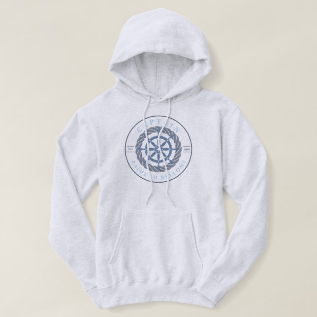 Veste À Capuche Roue de navire (Design devant)