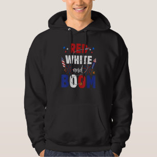 Veste À Capuche Rouge Blanc Et Boom 2022 Patriotique 4 Juillet Éta