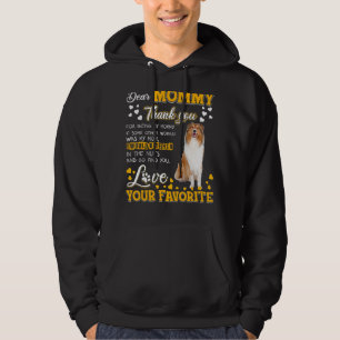 Veste À Capuche Rough Collie Chère Maman Merci D'Être Ma Mère