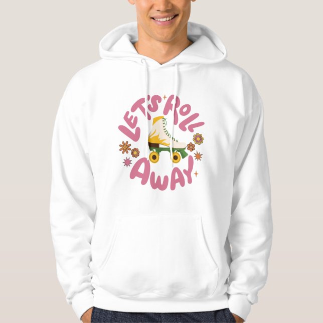 Veste À Capuche Roulons loin Patins à roulettes (Devant)