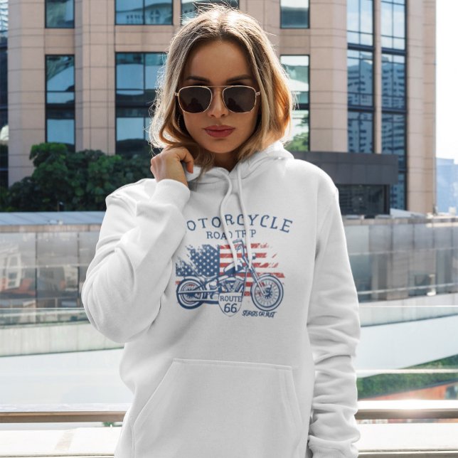 Veste À Capuche Route de moto Route 66 Sturgis ou Bust (Créateur téléchargé)