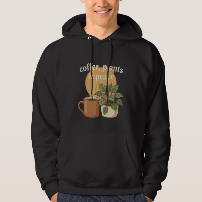 Veste À Capuche Routine du matin Boho SVG (Devant)