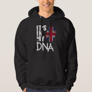 Veste À Capuche Royaume-Uni C'est dans mon Adn drôle drapeau brita
