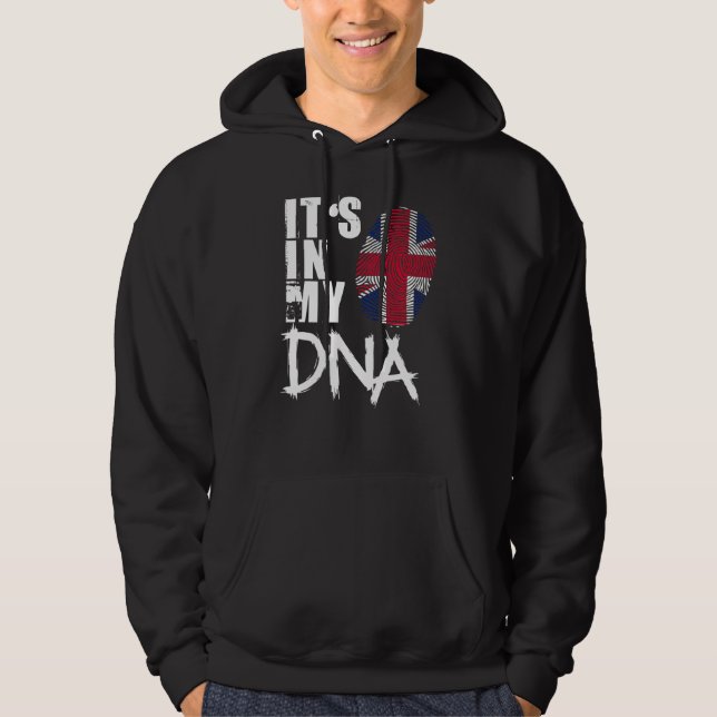 Veste À Capuche Royaume-Uni C'est dans mon Adn drôle drapeau brita (Devant)