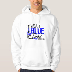 Veste À Capuche Ruban bleu d'usage du cancer du colon I pour mon
