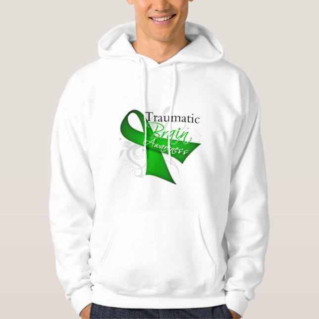 Veste À Capuche Ruban de sensibilisation aux blessures cérébrales  (Devant)