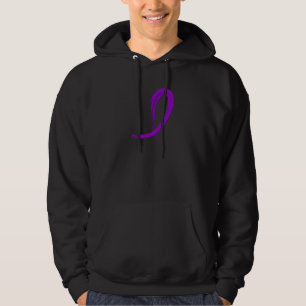 Veste À Capuche Ruban pourpre A4 de maladie de Crohn