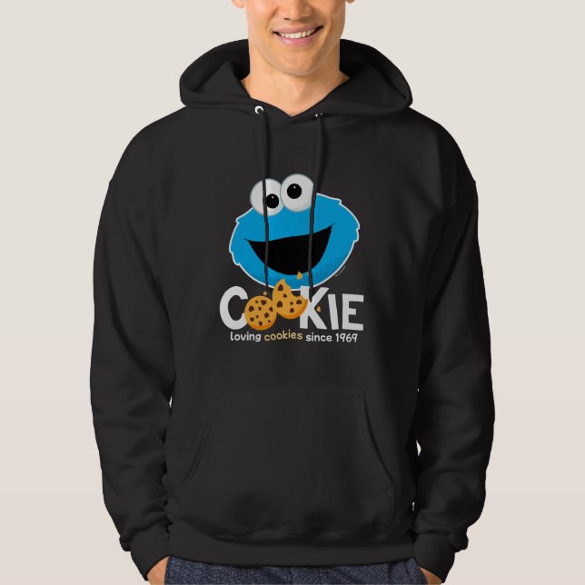 Veste À Capuche Rue Sésame | Cookie Monster Lookies (Devant)