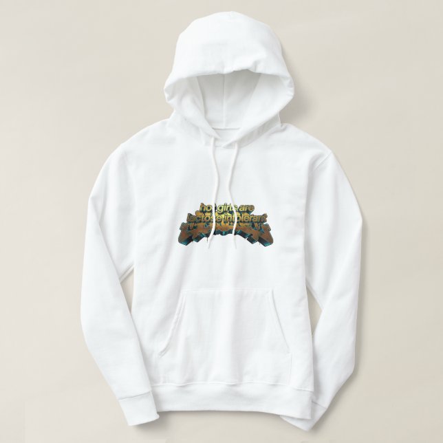 Veste À Capuche Ruée vers l'or urbain : Le Graff 3D 'Lactose Intol (Design devant)