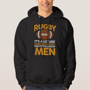 Veste À Capuche Rugby comme le football américain sauf que c'est j