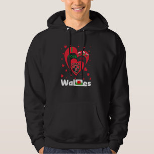 Veste À Capuche Rugby Galles Dragon Rouge Gallois Coloré Dessin de