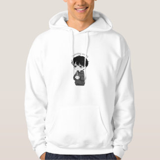 Veste À Capuche Running on 1 Percent Relatable Chibi Coffee Illust