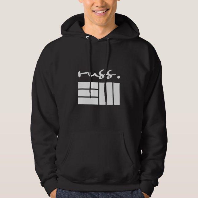 Veste À Capuche russ russ diemon artiste hip hop musique dessin an (Devant)