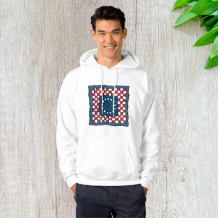 Veste À Capuche Russe Patriotic Americana Quilt Motif USA Art