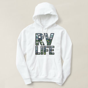 Veste À Capuche RV Life Adventure Camper Road Triage Typographie